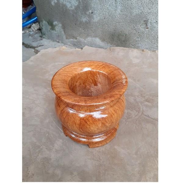 Bát nhang gỗ gõ đỏ 11x11cm