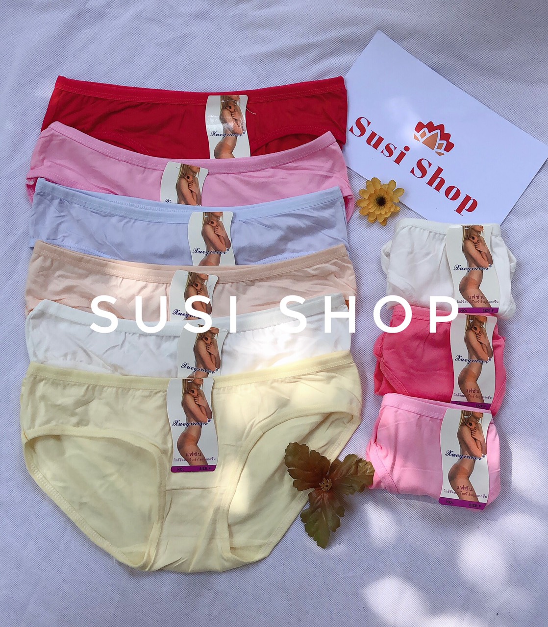 Combo 10 quần lót nữ cotton thái lan , size 40-55kg