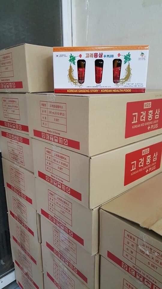 Nước sâm có củ KGS HÀN QUỐC 10 chai*120ml