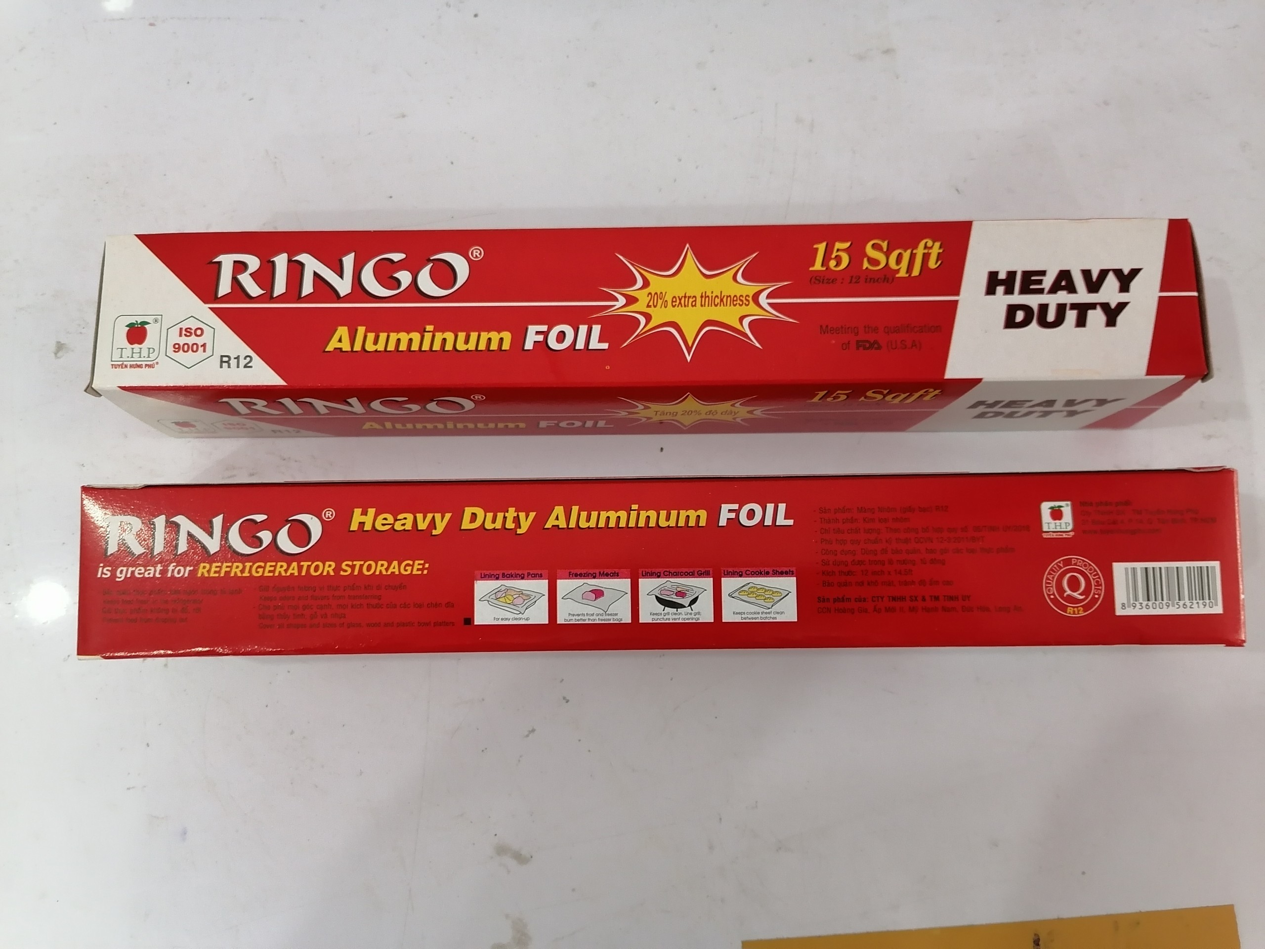[THÙNG 24 CUỘN R12 (30cm x 4m)] Giấy bạc nướng RINGO Aluminum Foil