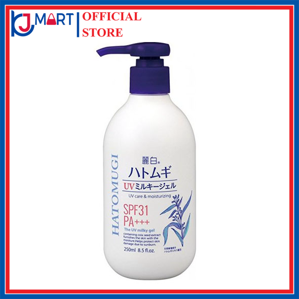 (FLASH SALE) Dưỡng Thể Ngày Hatomugi 250ml SPF31 PA+++ Nhật Bản Trắng Da Hương Thơm Quyến Rũ, Dưỡng thể ý dĩ, Sữa dưỡng thể ý dĩ Nhật, kem chống nắng ý dĩ, kem ngày ý dĩ, kem chống nắng Hatomugi