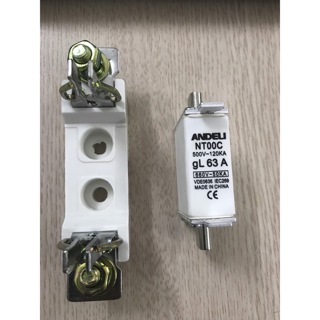 Cầu chì hạ thế 63A  + cả đế