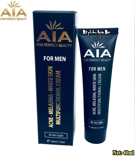 Kem mụn dành cho nam AIA Cosmetics xóa thâm mờ sẹo ngăn nhờn trắng da se khít lỗ chân lông (40ml)