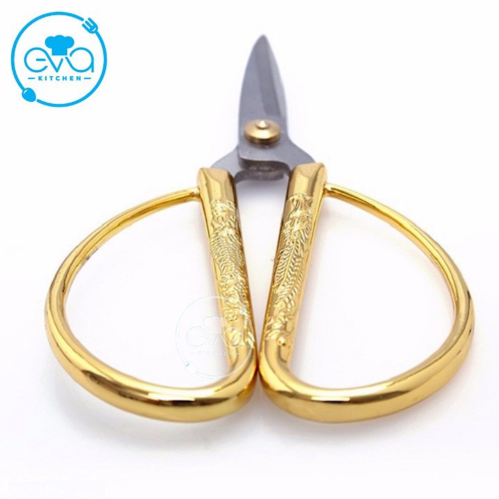 Kéo Cắt Cán Rồng Vàng Sắc Bén KM45