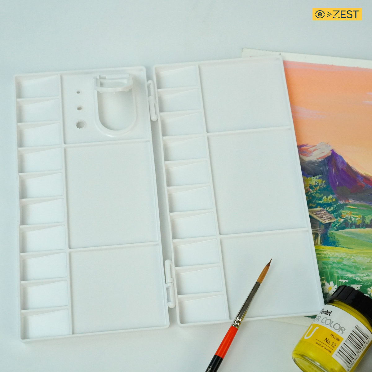 [Zest Corner] Pallette pha màu gập