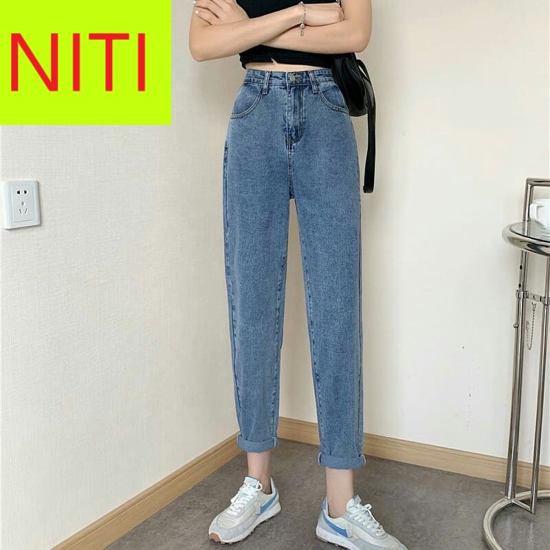 [HCM][ FREESHIP BÁT NGÁT ] QUẦN BAGGY JEAN NỮ LƯNG CAO MÀU XANH CỰC HOT ĐỦ SIZE FORM SIÊU CHUẨN