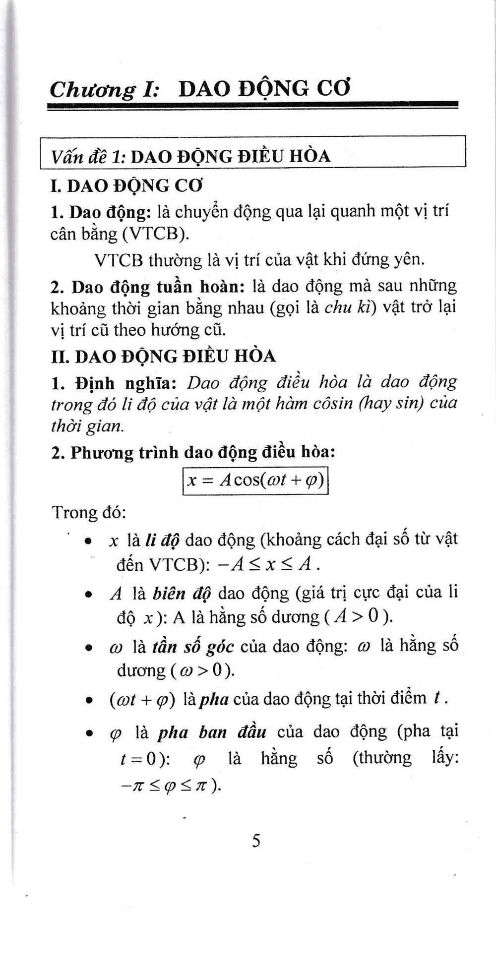 Các Công Thức Cần Nhớ Môn Vật Lý