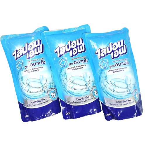 Combo 3 Túi Nước rửa bát Lipon Thái Lan 550ml/túi
