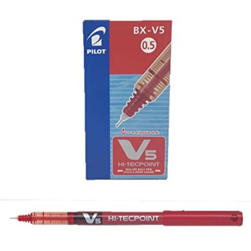 Bút kim nước Pilot V5 xanh , đỏ , đen.