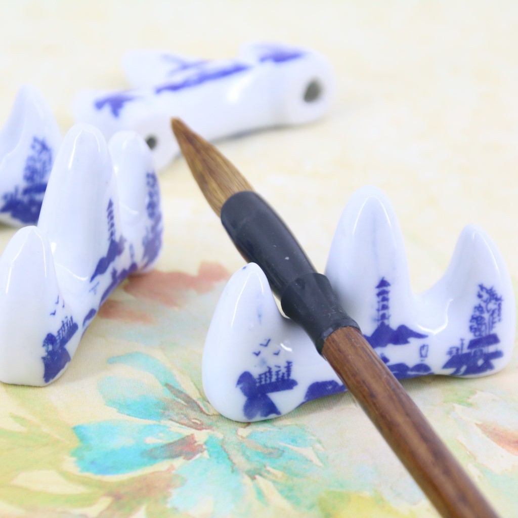 Gác Bút Sứ - Gác Bút Lông Thư Pháp Tam Sơn