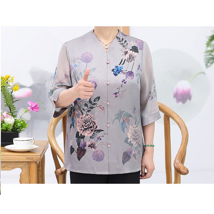 Áo sơ mi cho người già hàng sẵn ( SM hoa thuoc duoc) 🎉🎉