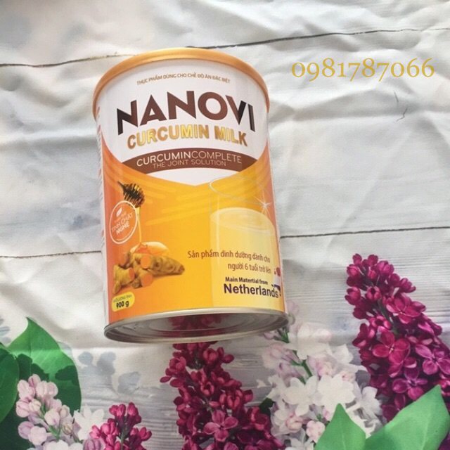 Sữa Nghệ NANOVI Curcumin 400G