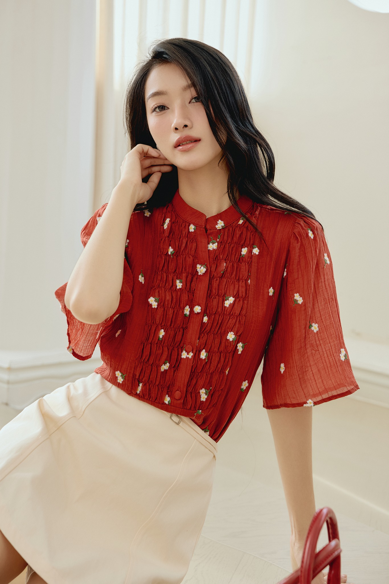 OLV - Áo kiểu công sở Stella Top 2 màu