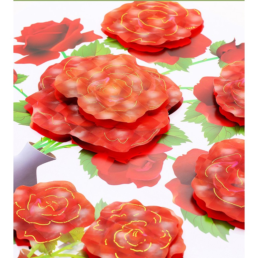 Tranh dán tường 3D hình hoa [12 mẫu]