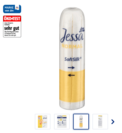 BĂNG VỆ SINH DẠNG NÚT – TAMPON JESSA  size Normal 80st