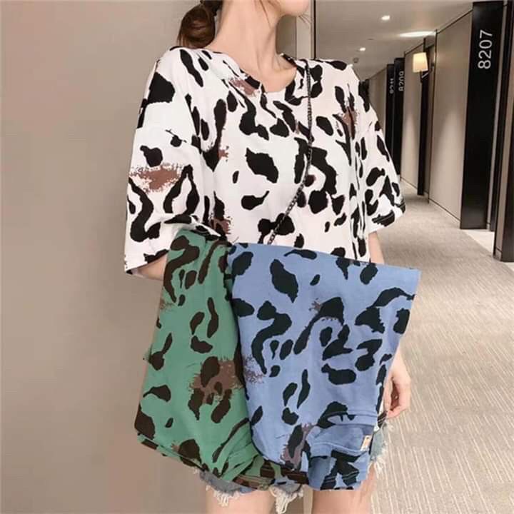 [CHÀO HÈ] Áo phông nữ- áo phông bò sữa xinh xắn form rộng từ 40-60kg chất cotton mềm