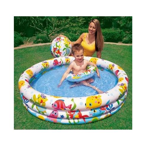 Bể bơi phao 3 chi tiết (bể,bóng,phao) ĐK 132cm