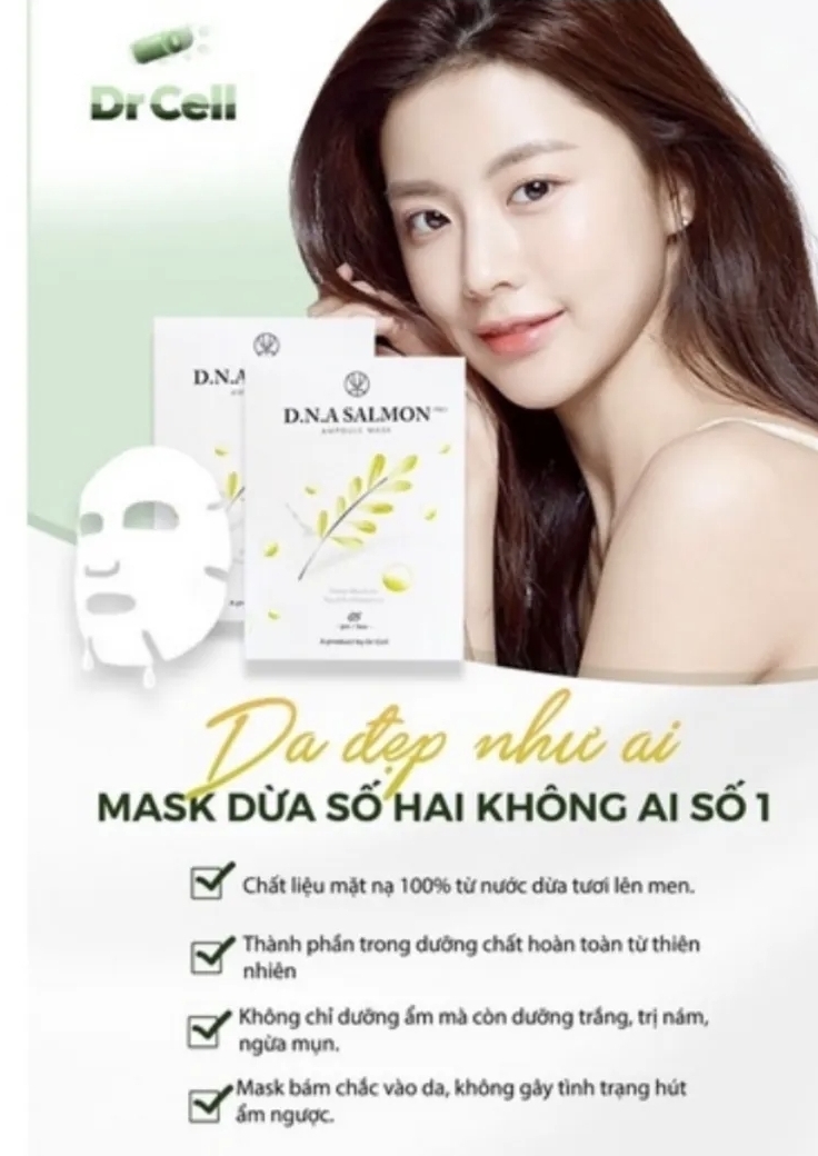 Mặt nạ dừa dr cell chính hãng