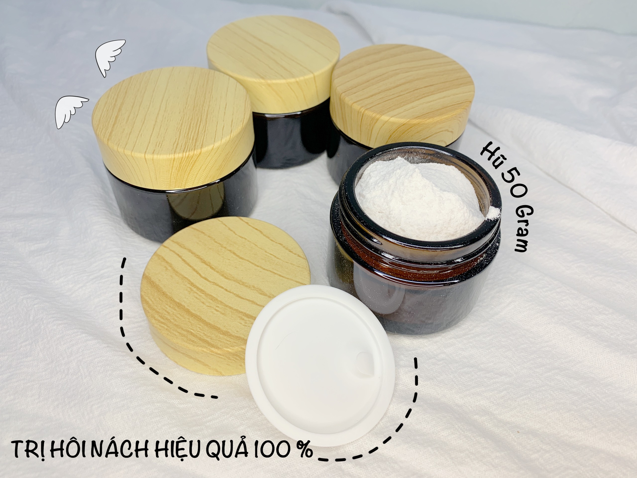 [ BỘT PHÈN CHUA ] Hũ 50gram bột phèn chua đã chưng tri hôi nách - Sasa st.