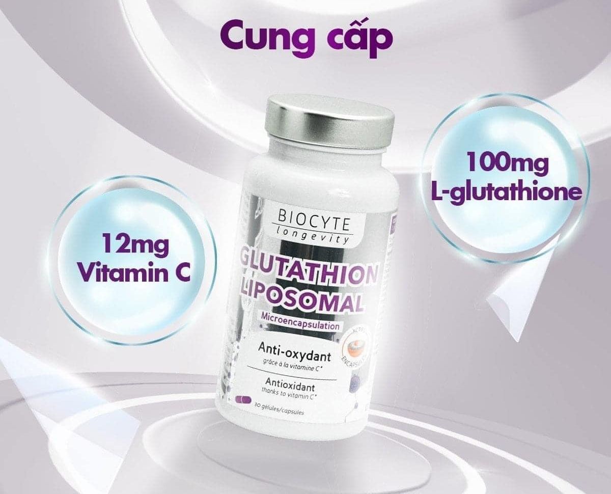 Vin ung trng da Glutathion Liposomal Biocyte 30 vin | Lazada.vn