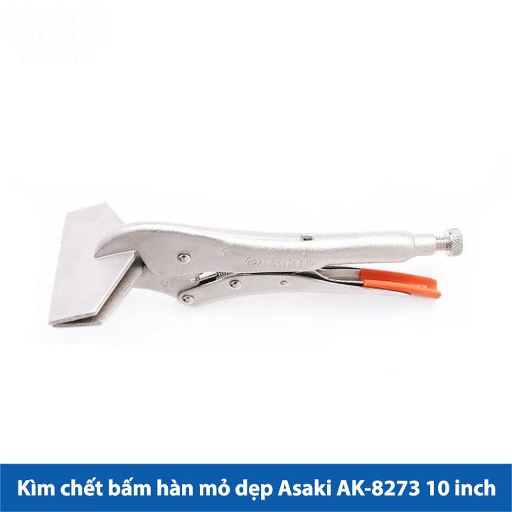 Kìm chết Asaki AK-8273 C2-10inch (Trắng cam)
