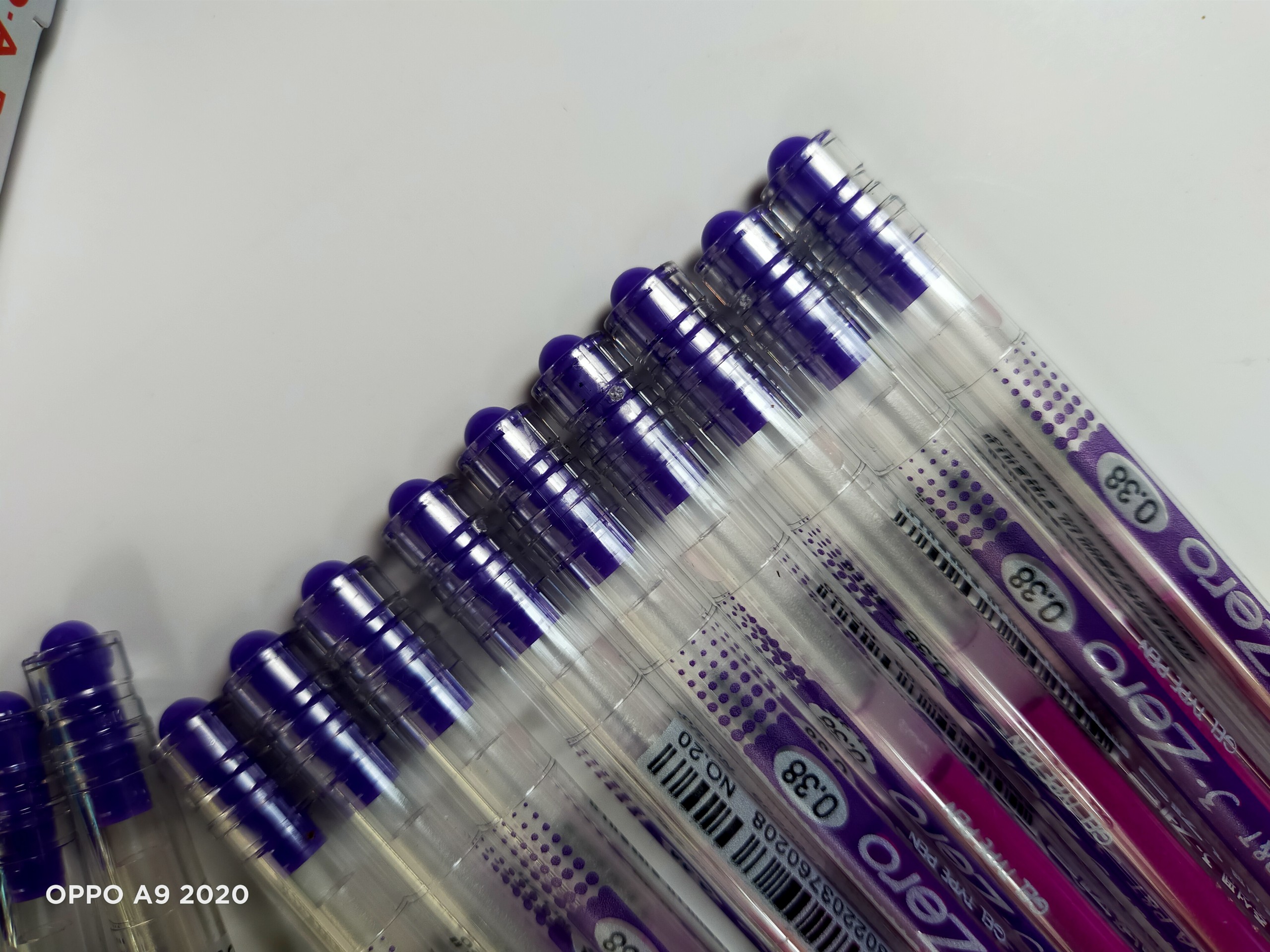 Hộp 12 cây bút 3-Zero Hàn Quốc (mực xanh, tím)