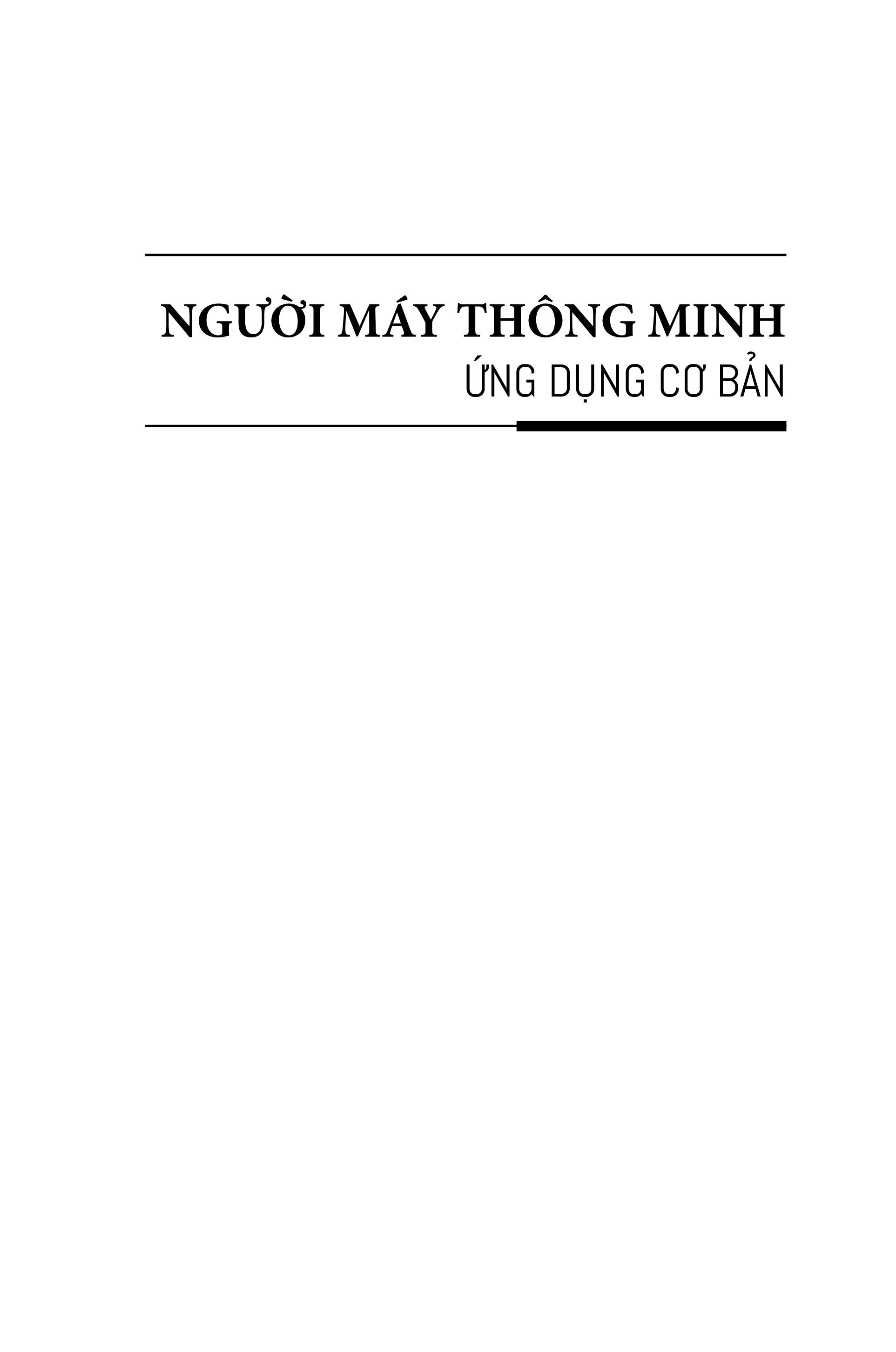 Người Máy Thông Minh - Ứng Dụng Cơ Bản