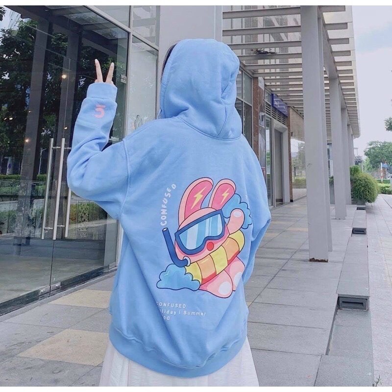 ÁO KHOÁC NỈ CÓ NÓN HỌA TIẾT SIÊU CƯNG