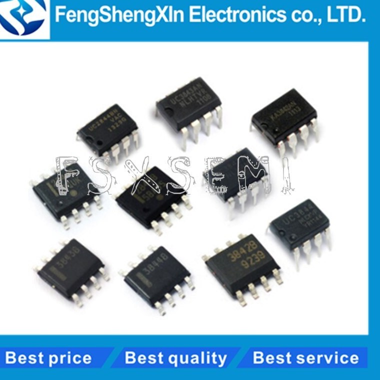 5 CON  IC UC3845 UC3845N UC3845AN SOP-8 CHÂN DÁN MỚI