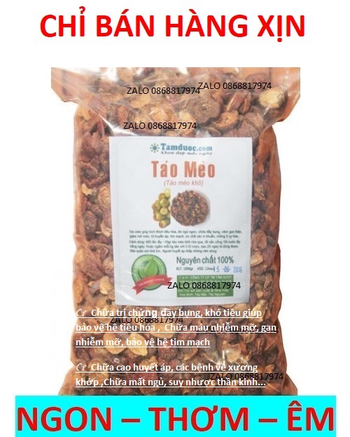 6kg TÁO MÈO NỘI SƠN RỪNG SẤY-TRỊ KHÓ TIÊU - NHIỄM MỞ - XƯƠNG KHỚP - SUY NHƯỢC -MẤT NGỦ ..VV - VIP TM 2.5