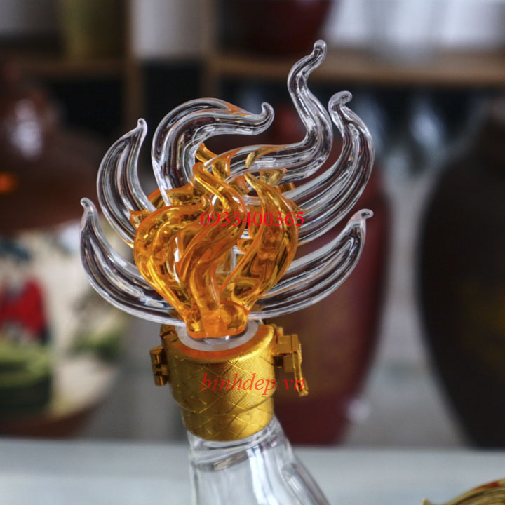 Bình thuỷ tinh con rồng 1000ml