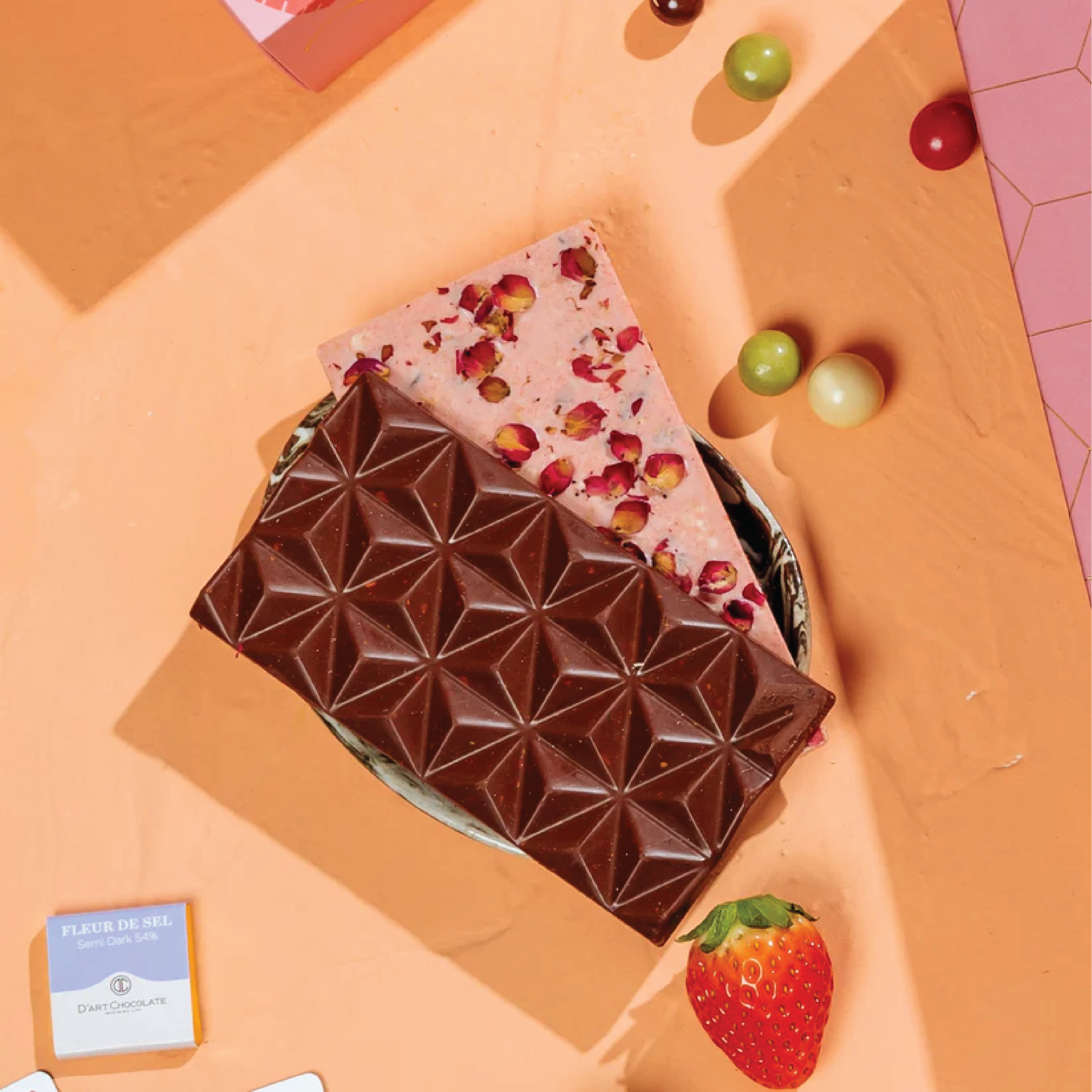 Thanh Socola Biscuity Caramels D'Art Chocolate 80g