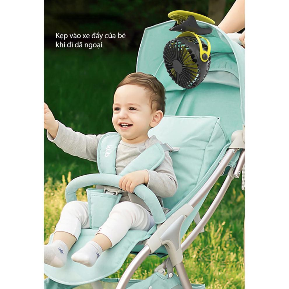 [Lấy mã miễn phí vận chuyển] Quạt tích điện yoobao F04 6400mAh,kẹp xe đẩy,để bàn dùng liên tục 32h. Bảo hành 12 tháng