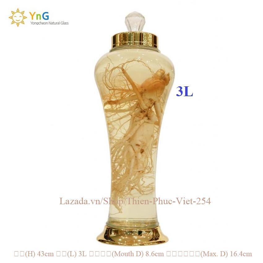 Bình Thủy tinh Cao Cấp Made in korea 3 lít (N57)