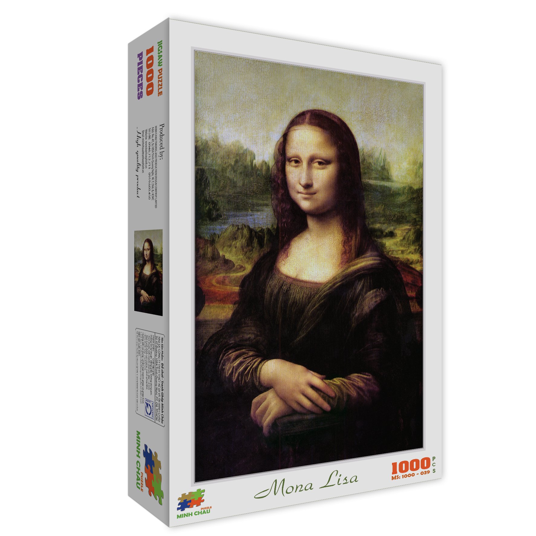 Bộ tranh xếp hình cao cấp 1000 mảnh – Mona Lisa