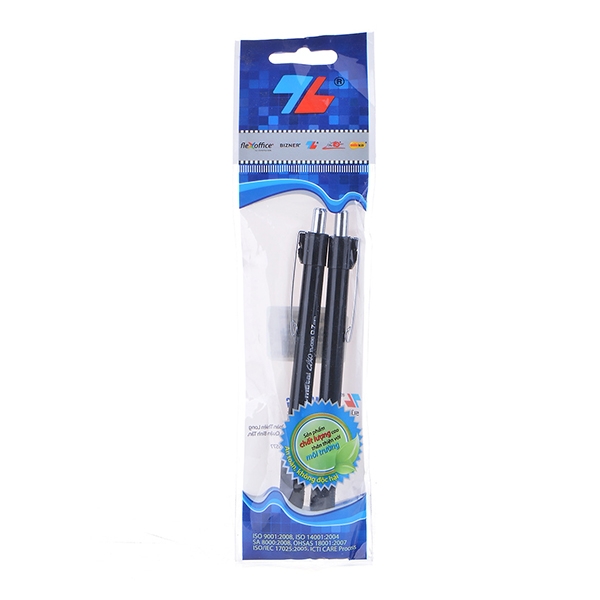 Vỉ 2 Bút Bi Thiên Long TL-036 - Mực Đen