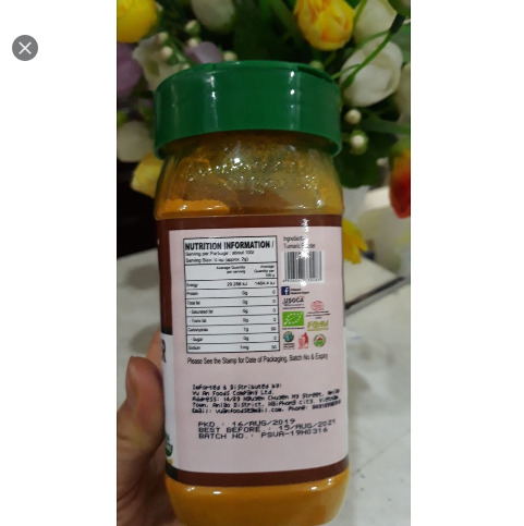 Bột Nghệ Hữu Cơ 200g Parliament