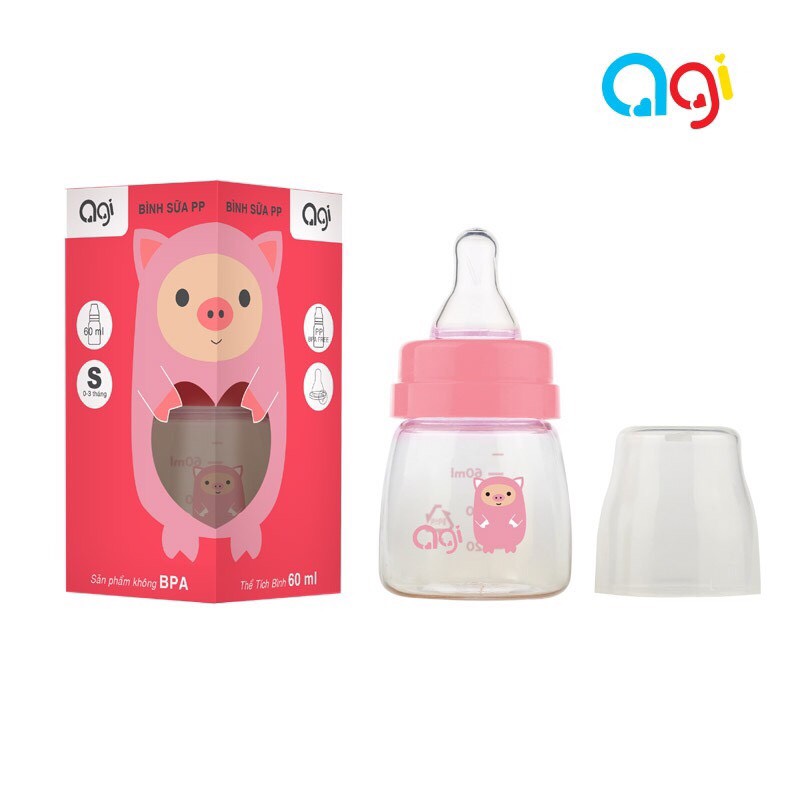 Bình sữa PP Agi cổ hẹp 60ml