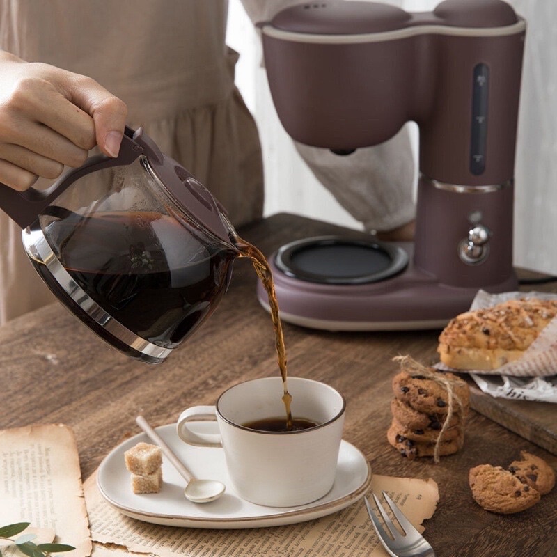Máy Pha Cafe Mini Bear KFJ-A06K1/A06Q1, Máy Pha Cà Phê Mini Tự Động Dung Tích 600ml