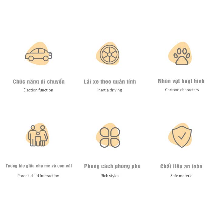 Ô tô đồ chơi thú mẹ chở con mới nhất 2023 (loại to)