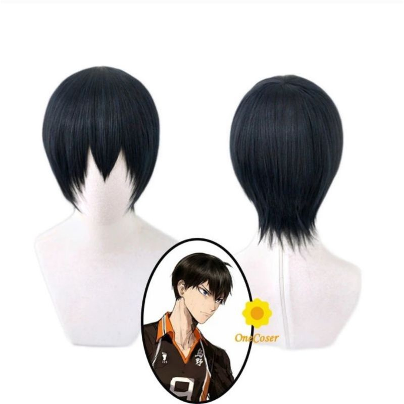Wig/Tóc Giả cosplay Kageyama - Haikyuu!! màu đen xanh