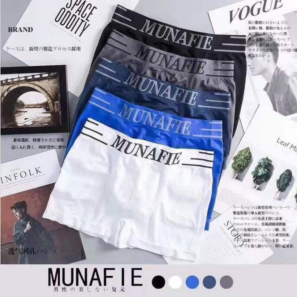 Combo 05 Quần Sịp boxer đùi nam Munafie Cao Cấp