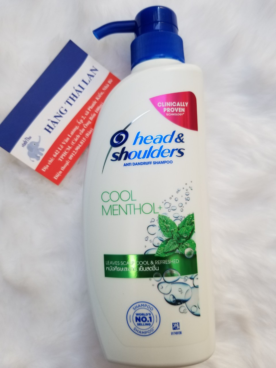[Hcm]Combo of 2 Bottles of Thai Head & Shoulders Shampoo 370ml (Cool Mint)