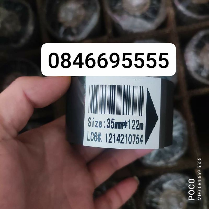 Combo 5 cuộn mực máy in date dập tay DY8, HP241B size 30mm*122mm, 35mm*122mm- MÁY ĐÓNG GÓI KHANG HỒNG