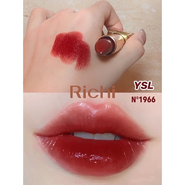 Son YSL 1966 120 Rouge Libre Rouge Fullbox - Full size