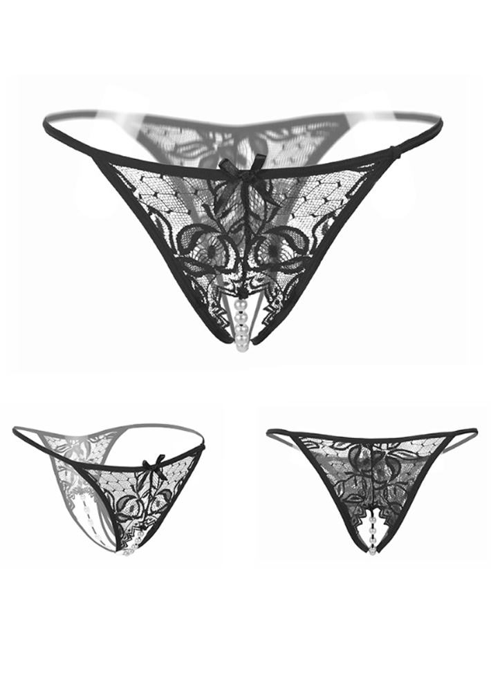 Women's Underwear with Beaded Bottom