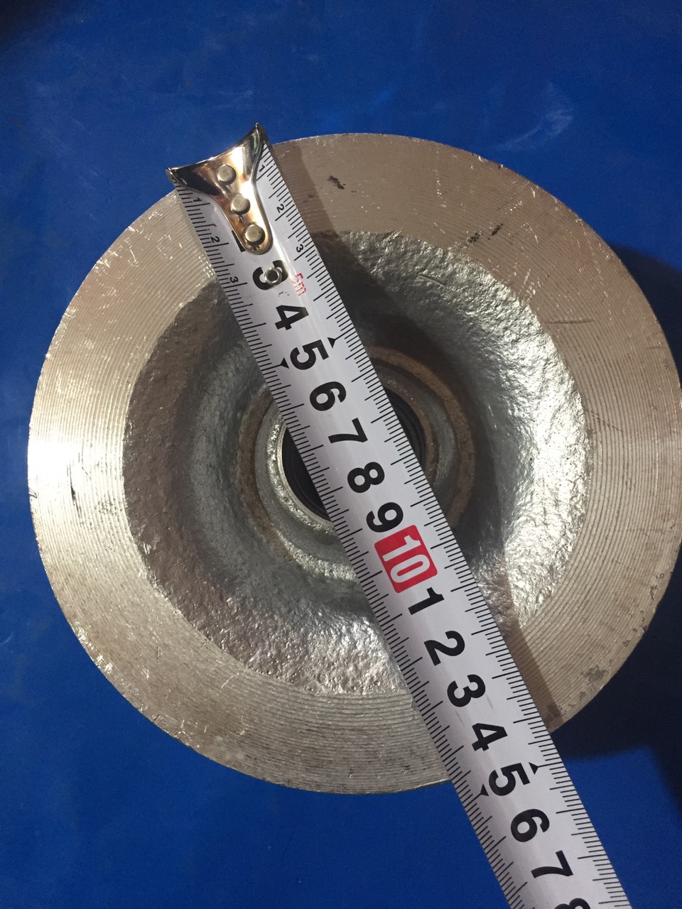 Bánh xe ròng rọc nhôm đường kính 120x60. Bánh xe nhôm dành cho xây lắp điện