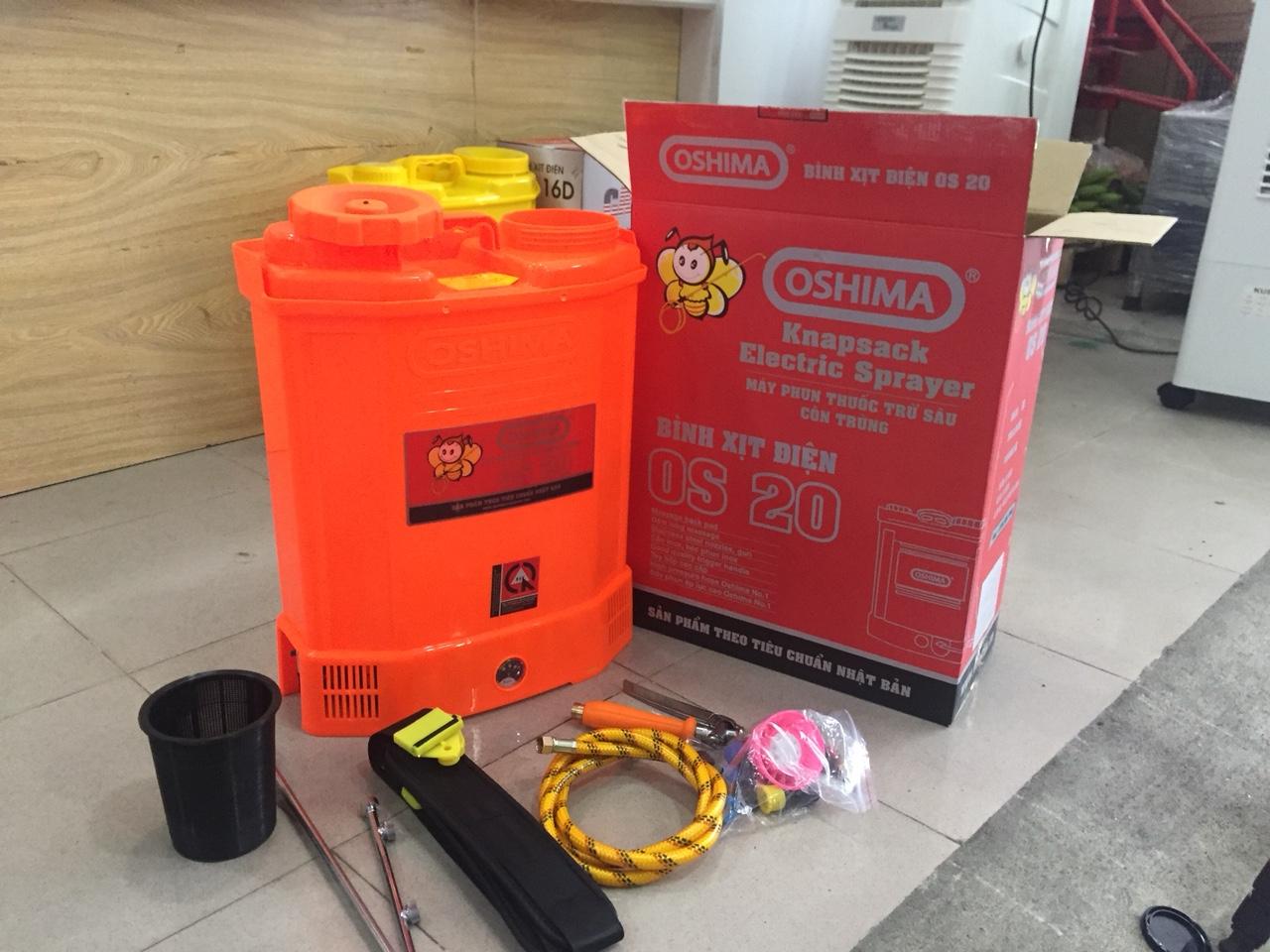 Bình xịt điện Oshima OS20( vàng , cam)