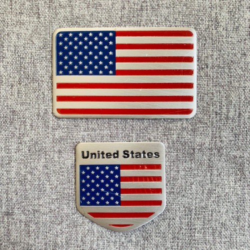 Tem Nhôm Cờ Mỹ Cao Cấp Hình Khiên
