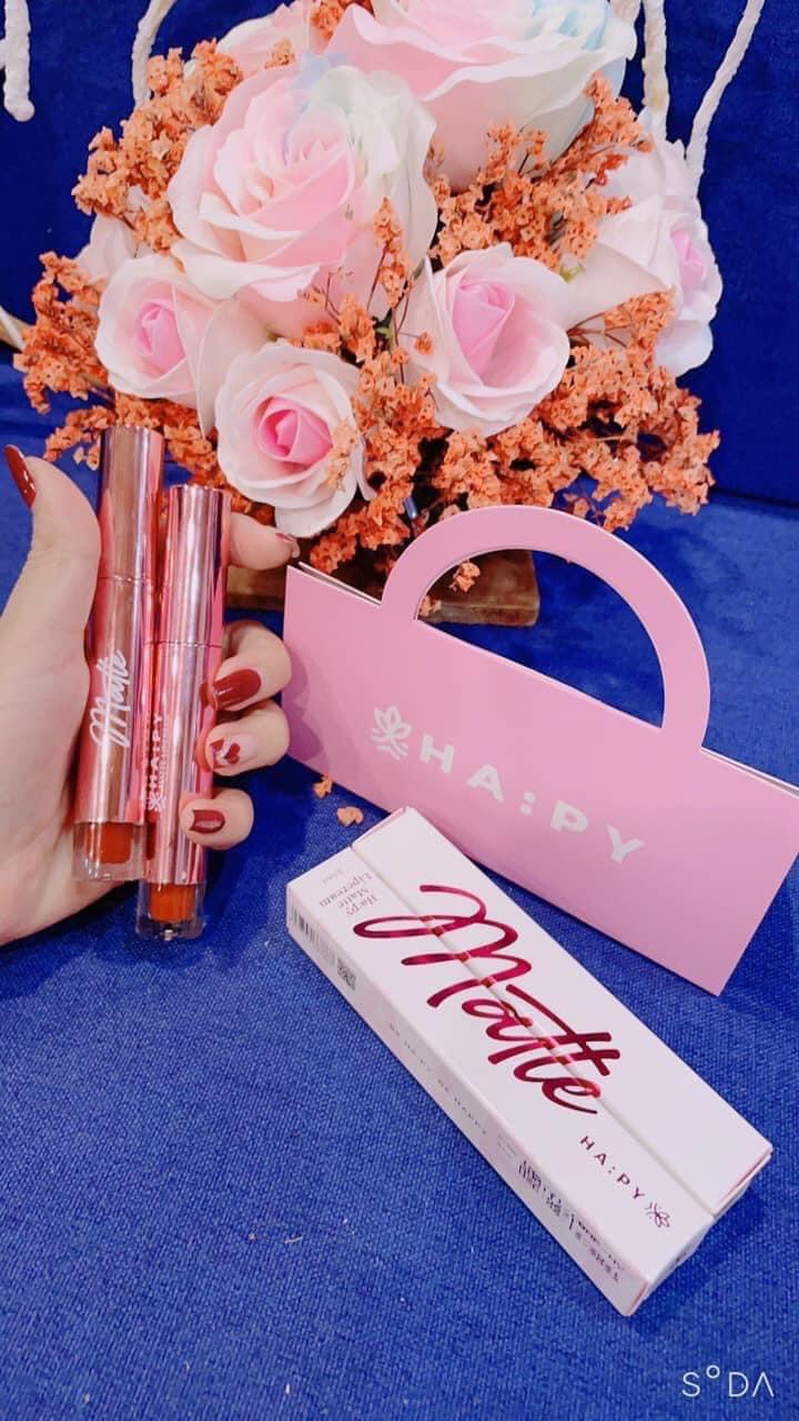 [ MUA 1 TẶNG 1 ] Son kem lì Happy Matte Lipcream
